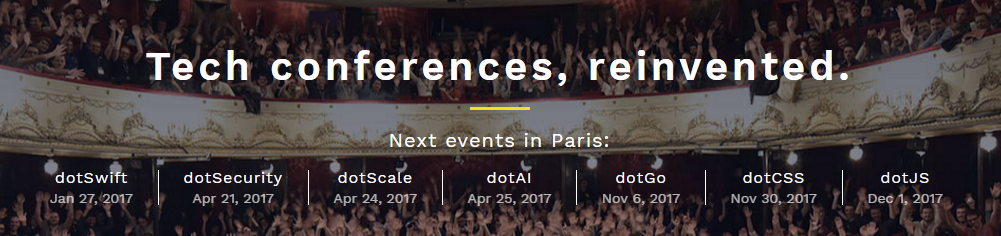 Conférences dot – Tech conferences, reinvented